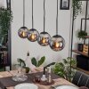 GASTOR Pendant Light - glass Smoke-coloured, 4-light sources