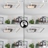 WIMMARP Ceiling Light LED chrome, matt nickel, 1-light source
