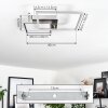 WIMMARP Ceiling Light LED chrome, matt nickel, 1-light source