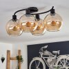 KOYOTO Ceiling Light - glass Amber, 4-light sources