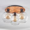 KOYOTO Ceiling Light - glass Ecru, black, 3-light sources