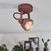 DROBAK Ceiling Light rust-coloured, black, 1-light source