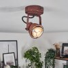 DROBAK Ceiling Light rust-coloured, black, 1-light source