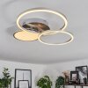HOSUM Ceiling Light LED matt nickel, 1-light source