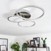 HOSUM Ceiling Light LED matt nickel, 1-light source