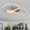 HOSUM Ceiling Light LED matt nickel, 1-light source