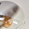 KOYOTO Ceiling Light - glass chrome, clear, Smoke-coloured, 3-light sources