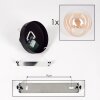 GASTOR Ceiling Light - glass Amber, clear, 1-light source