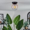 GASTOR Ceiling Light - glass Amber, clear, 1-light source