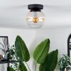 GASTOR Ceiling Light - glass Amber, clear, 1-light source
