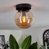 GASTOR Ceiling Light - glass Amber, 1-light source