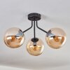 GASTOR Ceiling Light - glass Amber, 3-light sources