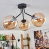 GASTOR Ceiling Light - glass Amber, 3-light sources