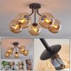 GASTOR Ceiling Light - glass Amber, 5-light sources