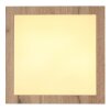 Globo XAVVI Ceiling Light LED Wood like finish, white, 1-light source