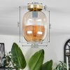 APEDO Ceiling Light - glass brass, 1-light source