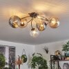 CHEHALIS Ceiling Light Amber, clear, Smoke-coloured, 6-light sources