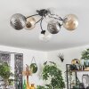 CHEHALIS Ceiling Light Amber, clear, Smoke-coloured, 6-light sources