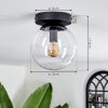 GASTOR Ceiling Light - glass clear, 1-light source