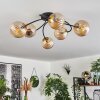 CHEHALIS Ceiling Light - glass gold, black, 6-light sources