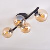 CHEHALIS Ceiling Light - glass Amber, 4-light sources