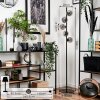 REMAISNIL Floor Lamp - glass black, 5-light sources