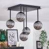 CHEHALIS Ceiling Light - glass Smoke-coloured, 5-light sources
