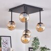 CHEHALIS Ceiling Light - glass Amber, 5-light sources