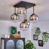 CHEHALIS Ceiling Light - glass clear, Smoke-coloured, 5-light sources