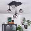 CHEHALIS Ceiling Light - glass clear, Smoke-coloured, 5-light sources