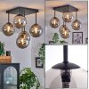 CHEHALIS Ceiling Light - glass Smoke-coloured, 5-light sources