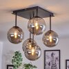 CHEHALIS Ceiling Light - glass Smoke-coloured, 5-light sources