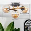 CHEHALIS Ceiling Light - glass gold, black, 3-light sources