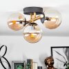CHEHALIS Ceiling Light - glass gold, black, 3-light sources