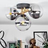 CHEHALIS Ceiling Light - glass gold, black, 3-light sources