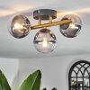CHEHALIS Ceiling Light - glass gold, black, 3-light sources