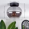APEDO Ceiling Light - glass Smoke-coloured, 1-light source