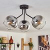 KOYOTO Ceiling Light - glass black, 3-light sources