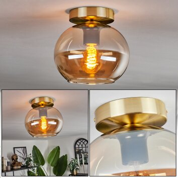 APEDO Ceiling Light - glass brass, 1-light source
