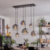 KOYOTO Pendant Light - glass clear, Smoke-coloured, 6-light sources