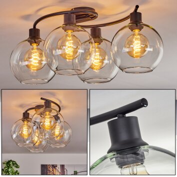 KOYOTO Ceiling Light - glass clear, 4-light sources