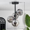 CHEHALIS Ceiling Light - glass Smoke-coloured, 4-light sources
