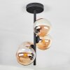 CHEHALIS Ceiling Light - glass Amber, 4-light sources