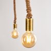 Tenna Kordel Pendant Light brown, black-gold, 2-light sources