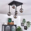 CHEHALIS Ceiling Light - glass gold, black, 5-light sources