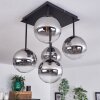 CHEHALIS Ceiling Light - glass gold, black, 5-light sources