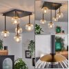 CHEHALIS Ceiling Light - glass gold, black, 5-light sources