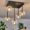 CHEHALIS Ceiling Light - glass gold, black, 5-light sources