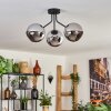 KOYOTO Ceiling Light - glass chrome, Smoke-coloured, 3-light sources