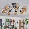 KOYOTO Ceiling Light - glass Amber, 7-light sources